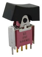 MP-R3-2B-B-5-G-14 - Rocker Switch, Subminiature, IP67, On-On, SPDT, Non Illuminated, Through Hole, Black - MULTICOMP PRO