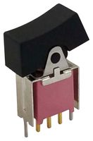 MP-R3-2B-B-SB5-G-14 - Rocker Switch, Subminiature, IP67, On-On, SPDT, Non Illuminated, Through Hole, Black - MULTICOMP PRO