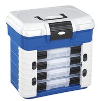 MP012223 - Tool Case, w/Drawer, 420mm W x 303mm D x 400mm H, Polypropylene, Top Seat, 1 Top & 4 Bottom Boxes - MULTICOMP PRO