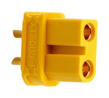 MP011750 - Rectangular Power Connector, 2 Contacts, XT30UD, Cable Mount, Solder Cup, Receptacle - MULTICOMP PRO