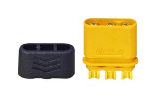 MP011762 - Rectangular Power Connector, 3 Contacts, MR30, Cable Mount, Solder Cup, 3.5 mm, Plug - MULTICOMP PRO