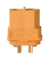 MP011781 - Rectangular Power Connector, 2 Contacts, XT60H, Cable Mount, Solder Cup, 7.2 mm - MULTICOMP PRO