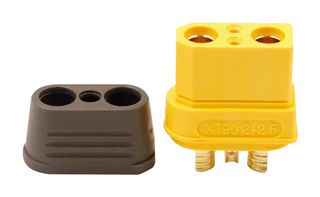 MP011805 - Rectangular Power Connector, 4 Contacts, XT90, Cable Mount, Solder Cup, Receptacle - MULTICOMP PRO