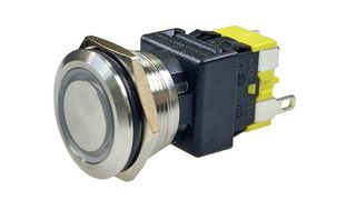 MP-1M1QG-BUA - Vandal Resistant Switch, MP Vandal Resistant Switches Momentary, 22 mm, SPST, Momentary, Round - MULTICOMP PRO