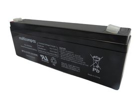MP12-2.2 - Rechargeable Battery, 12 V, Lead Acid, 2.2 Ah, Quick Connect, 1 - MULTICOMP PRO
