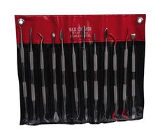 JS-336T - Carving Set, Stainless Steel, 12 Tool, 24 Head, 152.4 mm L - DURATOOL