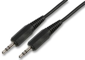 JR8013-10M - Audio / Video Cable Assembly, 3.5mm Stereo Jack Plug, 3.5mm Stereo Jack Plug, 33 ft, 10 m, Black - PRO SIGNAL