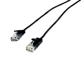 MP013142 - Ethernet Cable, Cat6, RJ45 Plug to RJ45 Plug, UTP (Unshielded Twisted Pair), Black, 3 m, 9.84 ft - MULTICOMP PRO