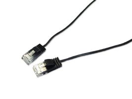 MP013146 - Ethernet Cable, Cat6a, RJ45 Plug to RJ45 Plug, UTP (Unshielded Twisted Pair), Black, 2 m, 6.56 ft - MULTICOMP PRO