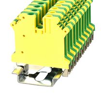 MP012872 - DIN Rail Mount Terminal Block, 2 Ways, 24 AWG, 10 AWG, 4 mm², Screw - MULTICOMP PRO