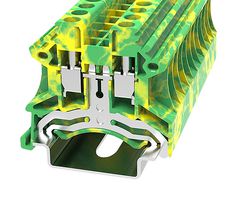 MP012876 - DIN Rail Mount Terminal Block, 2 Ways, 24 AWG, 10 AWG, 4 mm², Screw - MULTICOMP PRO
