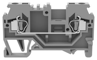 MP012884 - DIN Rail Mount Terminal Block, 2 Ways, 28 AWG, 14 AWG, 2.5 mm², Clamp, 24 A - MULTICOMP PRO