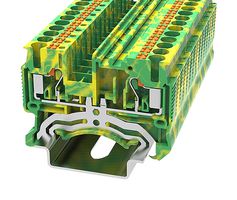MP012889 - DIN Rail Mount Terminal Block, 2 Ways, 26 AWG, 12 AWG, 4 mm², Push In - MULTICOMP PRO