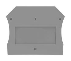 MP012907 - Accessory, Grey, 1.5mm Width DIN Rail Terminal Blocks, End Cover, MP DC STEEL SCREW Series - MULTICOMP PRO