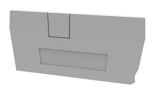 MP012911 - Accessory, Grey, 1.5mm Width DIN Rail Terminal Blocks, End Cover, MP DS PUSH-IN Series - MULTICOMP PRO