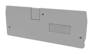 MP012913 - Accessory, Grey, 2.2mm Width DIN Rail Terminal Blocks, End Cover, MP DS PUSH-IN Series - MULTICOMP PRO