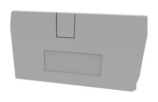 MP012914 - Accessory, Grey, 1.5mm Width DIN Rail Terminal Blocks, End Cover, MP DS PUSH-IN Series - MULTICOMP PRO