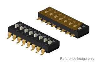 MP-DMR-01-T-V-T/R - DIP / SIP Switch, 1 Circuits, Recessed, Surface Mount, SPST-NO, 24 V, 25 mA - MULTICOMP PRO