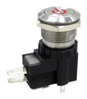 MPW19-A0F0P324-A1ZB - Vandal Resistant Switch, 24 V LED, MP Vandal Resistant Switches Momentary, 19 mm, SPDT, Momentary - MULTICOMP PRO
