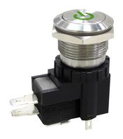 MPW19-A0F1P624-A1ZB - Vandal Resistant Switch, 24 V LED, MP Vandal Resistant Switches Latching, 19 mm, SPDT, Latching - MULTICOMP PRO