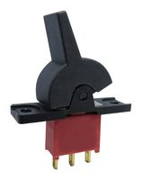MP3AD4R202M1QES - Rocker Switch, Sealed, (On)-Off-(On), DPDT, Non Illuminated, Panel Mount, Black - MULTICOMP PRO