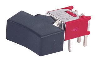 MP4MS1R202M6RES - Rocker Switch, Subminiature, On-None-On, SPDT, Non Illuminated, Through Hole, Black - MULTICOMP PRO