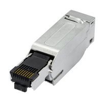 MP013684 - Modular Connector, Field Installable, RJ45 Plug, 1 x 1 (Port), 8P8C, Cat6a, IP20, Cable Mount - MULTICOMP PRO