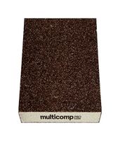MP013568 - Sanding Sponge, P60 Grit, 100mm x 70mm x 25mm Size, Aluminium Oxide - MULTICOMP PRO