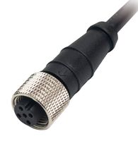 MP013726 - Sensor Cable, IP67, 5A, PVC, M12 Receptacle, Free End, 5 Positions, 1 m, 3.3 ft, MP LEV connectors - MULTICOMP PRO