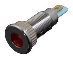 MPAD06NF-2JR24V - LED Panel Mount Indicator, Flat Head, Red, 24 V, 6 mm, IP65 - MULTICOMP PRO