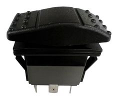 MPX5-174ANN-NABB-1NN-S - Rocker Switch, IP67, On-Off-(On), SPDT, Non Illuminated, Panel, Snap-In, Black - MULTICOMP PRO
