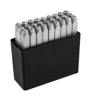MP011892 - Letter Stamp, Chrome Vanadium Steel, 2.5mm, A to Z / & , 27 Pieces - MULTICOMP PRO