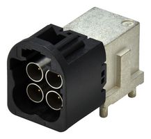 MP012350 - RF / Coaxial Connector, Mini FAKRA Coaxial, Right Angle Plug, Through Hole Right Angle, 50 ohm - MULTICOMP PRO
