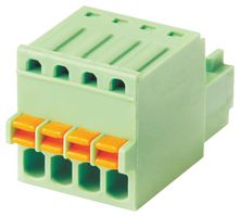 MP010255 - Pluggable Terminal Block, 2.5 mm, 2 Ways, 0.5 mm², Push In - MULTICOMP PRO