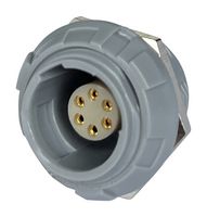 MCP-P1SRG06SGG - Circular Connector, Standard Circular Connector, MCP IP50 Push Pull, Panel Mount Receptacle - MULTICOMP PRO