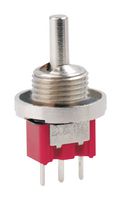 MP1FS3T1B9M2QES-5 - Toggle Switch, Miniature, On-Off-On, SPDT, Non Illuminated, MP Miniature Toggle Switches - MULTICOMP PRO