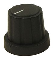 MP-CP34505 - Knob, D Shaft, 6 mm, Nylon (Polyamide), Round with Top Indicator Line, 19.3 mm - MULTICOMP PRO
