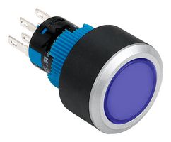 MPAB-PB-1062 - Industrial Pushbutton Switch, 12 V LED, MPAB-PB Series, 22 mm, DPST-NO, DPST-NC, Momentary, Round - MULTICOMP PRO