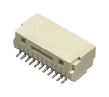 MP013816 - Pin Header, Wire-to-Board, 1 mm, 1 Rows, 11 Contacts, Surface Mount Right Angle - MULTICOMP PRO