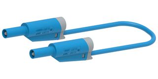 MP771085 - Banana Test Lead, 4mm Banana Plug, Stackable, 4mm Stackable Banana Plug, 2.32 ", 59 mm, Blue - MULTICOMP PRO