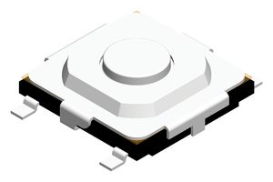 MPTME-543K-Q-T/R - Tactile Switch, SPST-NO, Top Actuated, Surface Mount, Round Button, 160 gf, 50mA at 12VDC - MULTICOMP PRO