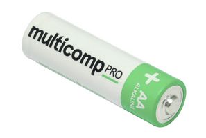 MP-PSG90903 - Battery, 1.5 V, AA, Alkaline, 2.6 Ah, Raised Positive and Flat Negative, 40 pcs/pack - MULTICOMP PRO