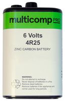 MP-PE000007 - Battery, 6 V, PJ996, 4R25, Zinc Manganese Dioxide, 1.2 Ah, Screw, 1 - MULTICOMP PRO