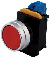MPA204B-M1E10R - Industrial Pushbutton Switch, 22.3 mm, SPST-NO, Off-On, Round Flush, Red - MULTICOMP PRO