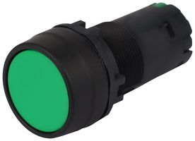 MPCP2B-A1E10G - Industrial Pushbutton Switch, MPCP2 Series, 22.3 mm, SPST-NO, Off-On, Round Flush, Green - MULTICOMP PRO