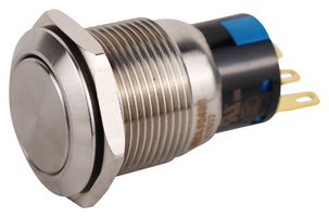MPF24S1-22G30NFS000 - Vandal Resistant Switch, MPF Series, 19 mm, SPST-NO, SPST-NC, Maintained, Round Flush, Natural - MULTICOMP PRO