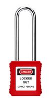 MP014040 - Safety Padlock, Steel/Stainless Steel Shackle, 6.2mm Dia, Nylon (Polyamide) Lock, -30 °C to 120°C - MULTICOMP PRO