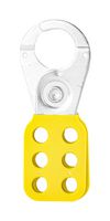 MP014044 - Hasp, Steel, PA Coated, 25mm Shackle, 10.5mm Lock Hole Dia, 40mm x 115mm, Accommodate 6 Padlocks - MULTICOMP PRO