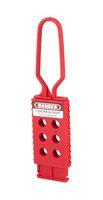 MP014047 - Lockout Hasp, Nylon, 6mm Shackle Dia, 43mm x 173mm, Accommodate 6 Padlocks - MULTICOMP PRO