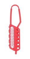 MP014048 - Lockout Hasp, Nylon, 6.5mm Shackle Dia, 41.5mm x 193mm, Accommodate 6 Padlocks - MULTICOMP PRO